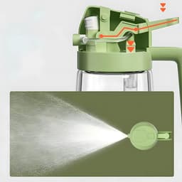 Bình Đựng Dầu Ăn 2in1 Thủy Tinh Cao Cấp - Vừa Rót Vừa Xịt Phun Sương, Đựng Dầu/Mắm/Gia Vị, An Toàn Thực Phẩm 5