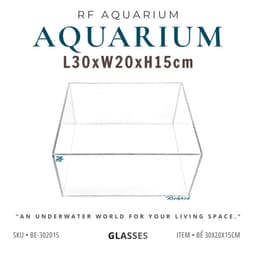 Bể Cá Mini 30x20x15cm Để Bàn Làm Việc | RF Aquarium 1