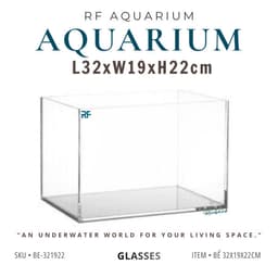 Bể Cá Mini Để Bàn Kích Thước 32x19x22cm | RF Aquarium 1