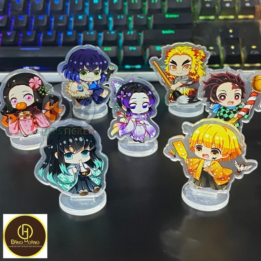 Mô hình Kimetsu no Yaiba standee 3cm Demon Slayer Thanh Gươm Diệt Quỷ Nhiều Nhân Vật Đáng Yêu Cute Trang Trí Bàn Học