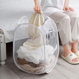 Túi Lưới Đựng Quần Áo Bẩn Gấp Gọn 36×58cm – Giỏ Đựng Đồ Giặt Thông Thoáng 3