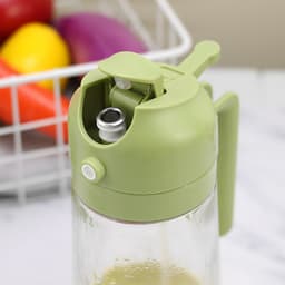 Bình Đựng Dầu Ăn 2in1 Thủy Tinh Cao Cấp - Vừa Rót Vừa Xịt Phun Sương, Đựng Dầu/Mắm/Gia Vị, An Toàn Thực Phẩm 9