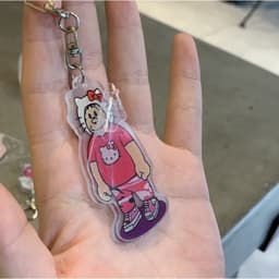 Móc Khoá Chaien Kitty Shizuka Cơ Bắp Cute Đôi Sanrito anime  MK_ĐH 6