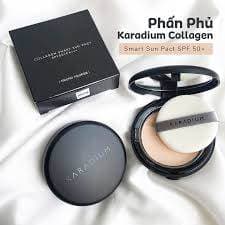 Phấn phủ Karadium kiềm dầu Karadium Collagen Smart Sun Pact SPF50+ PA+++ mỏng nhẹ mịn da 7