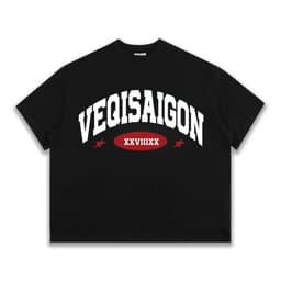 Áo thun BOXY Local Brand VEQISTU " VEQISAIGON XXVIIIXX " Áo Thun Boxy Form Rộng Unisex Nam Nữ 250Gsm Cotton 2