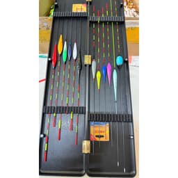 Combo 15 Phao Câu Đài Cao Cấp – 10 Phao Ngày, 5 Phao Đêm Siêu Nhạy, Kèm Hộp Đựng 44cm & Vỉ Pin 7