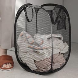 Túi Lưới Đựng Quần Áo Bẩn Gấp Gọn 36×58cm – Giỏ Đựng Đồ Giặt Thông Thoáng 4