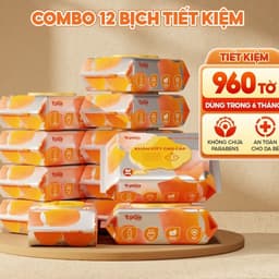 Khăn ướt TOPGIAKIDS đạt tiêu chuẩn 3K, không mùi, không cồn, không parabens - An toàn cho sức khỏe gia đình bạn. 1