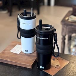 Ly Giữ Nhiệt Lạnh Dung Tích 700ML Tặng Kèm MócKhoá , Ly giữ nhiệt màu sắc basic có ống hút chất liệu inox 316 cao cấp 3
