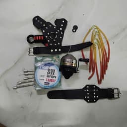 Combo Máy Bắt Cá HH25 Có Dây Dù Trong Máy Đầy Đủ Phụ Kiện SW Durabara Leader 100M 2