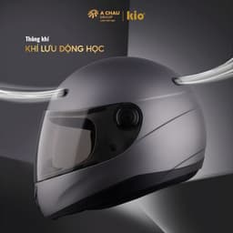 [Độc Quyền] Mũ Bảo Hiểm Fullface Siêu Nhẹ Kio KN09, Kính Dài Trắng Hạn Chế UV, Thông Gió Thoáng Khí 2