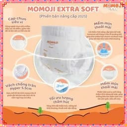 Bỉm Quần MOMOJI EXTRA SOFT Siêu Thấm Hút đủ size 5