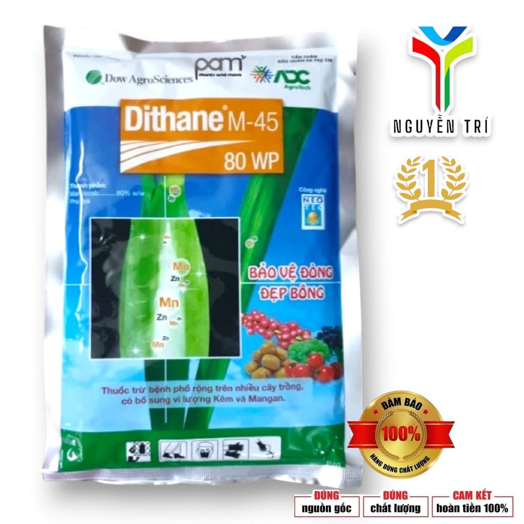 Thuốc Trừ Bệnh Dithane M-45 80WP - Công Nghệ Neo-Tec, Bảo Vệ Toàn Diện, Bổ Sung Kẽm Và Mangan (Gói 250g)