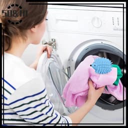 Bóng Giặt Hình Nhím Silicon Chống Rối Quần Áo Máy Hỗ Trợ Đánh Bay Vết Bẩn Tiện Lợi Sanshop 3