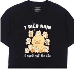 Áo 1 Điều Nhịn 9 Người Ngồi Lên Đầu Câu Nói Hài Hước Công Sở Văn Phòng Cho Nam Nữ Oversize Cotton 2