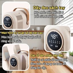 Allieuka-Máy sấy giày khử mùi đa năng Home,4 lá khử trùng bằng tia UV, thiết kế gập gọn tiện lợi 5