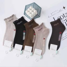 Tất Nữ Cổ Ngắn Chất Cotton Mềm Mại Êm Chân Màu sang chảnh (Dâu A88) 3