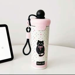Xcup Bình Giữ Nhiệt 600ml Inox 316 Chống Gỉ Sét Phong Cách Hoạt Hình Dễ Thương 7