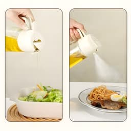 Bình Đựng Dầu Ăn 2in1 Thủy Tinh Cao Cấp - Vừa Rót Vừa Xịt Phun Sương, Đựng Dầu/Mắm/Gia Vị, An Toàn Thực Phẩm 4