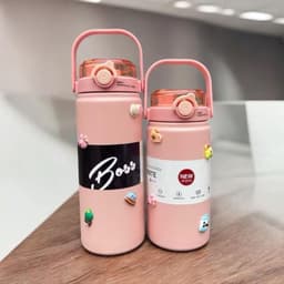 <Hot Tặng Túi Giữ Nhiệt  >Bình giữ nhiệt Boss dung tích 1000ml inox 316 thiết kế đơn giản, màu sắc nhẹ nhàng có quai 4