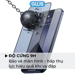 Kính Cường Lực iPhone Voi g Siêu Cứng ip 6-15PROMAX, Cường lục voi trong suốt GULIS 2