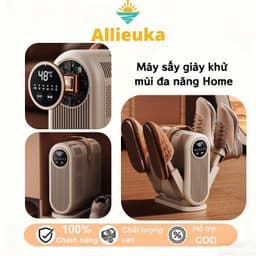 Allieuka-Máy sấy giày khử mùi đa năng Home,4 lá khử trùng bằng tia UV, thiết kế gập gọn tiện lợi 1