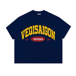 Áo thun BOXY Local Brand VEQISTU " VEQISAIGON XXVIIIXX " Áo Thun Boxy Form Rộng Unisex Nam Nữ 250Gsm Cotton 3