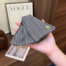 Kẹp ngoạm tóc tam giác, kẹp tam giác vải kẻ phồng tóc , kẹp ngoạm phồng tóc cho nữ 5