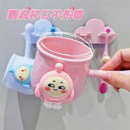Cốc đánh răng kèm bàn chải các nhân vật hoạt hình , siêu cute,Đáng yêu 2