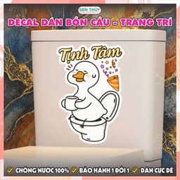 Sticker Dán Bồn Cầu Dễ Thương - Trang Trí Toilet, Nhà Vệ Sinh 5
