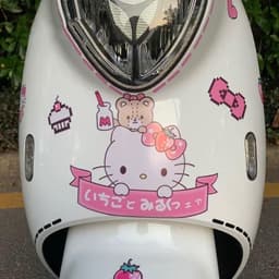 Decal xe điện hình Loopy dễ thương, decal thân xe, chống nước, biến tấu cá tính cho xe máy. 6