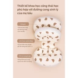 Gối Chặn Bầu Cánh Tiên Airmesh - Gối Bà Bầu Muslin Cao Cấp Thoáng Mát Dễ Giặt Nâng Đỡ Bụng Ôm Tựa Lưng 5
