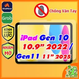 [Nhám Chống Vân Tay] Kính CL iPad Gen 11 2025 / GEN 10 10.9" 2022  Cường Lực Matte Mờ Chống Chói 1