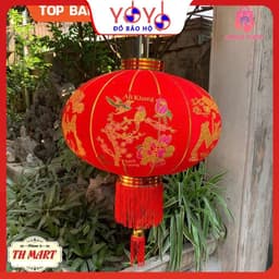 Đèn Lồng Vải Nhung Treo Tết Lễ Hội Size 60cm/80cm/100cm HÀNG CAO CẤP - YOYO 8