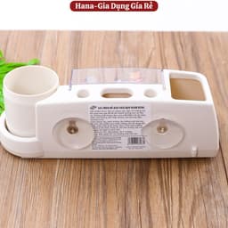 Kệ Treo Chữ HoMe Để Bàn Chải Kem Đánh Răng Kèm Cốc Siêu Bền Siêu Tiện Lợi 1