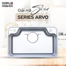 Chậu rửa 1 hố cao cấp NOBINOX ARVO B085 | Kích thước 85 X 50 CM | Hàng chính hãng 4