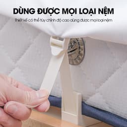 Bộ 4 cái kẹp chống trượt ga trải giường drap và vỏ chăn LADOHOME D1863, kẹp cố định góc chăn bông ga giường 6
