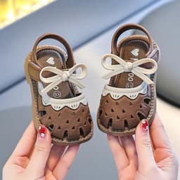 [Phom To Lùi Size] Dép Sandal Búp Bê Mũi Kín Cho Bé Gái Tập Đi Từ 6 Tháng Đến 3 Tuổi Phong Cách Công Chúa Tiểu Thư [BB2] 5