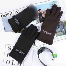 Găng Tay Hở Ngón Lót Nỉ Co Giãn Nam Nữ Chống Nắng Giữ Ấm Đi Xe Máy Xe Đạp Dùng Điện Thoại Tiện Lợi 4