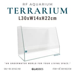 Bể Bán Cạn Mini Kích Thước 30x14x22cm Mài Vi Tính | Trang Trí Bàn Làm Việc Nhỏ Gọn | RF aquarium 1