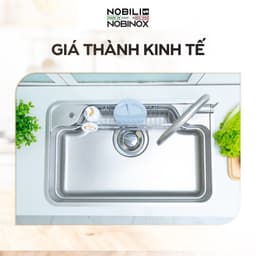Chậu rửa 1 hố cao cấp NOBINOX ARVO B085 | Kích thước 85 X 50 CM | Hàng chính hãng 2