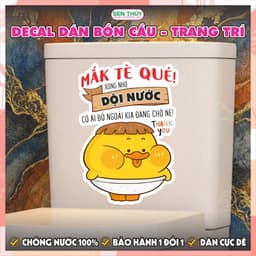 Sticker Dán Bồn Cầu Dễ Thương - Trang Trí Toilet, Nhà Vệ Sinh 6