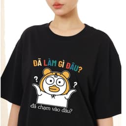 Áo Đã Làm Gì Đâu Đã Chạm Vào Đâu Câu Nói Hài Hước Meme Vịt Cute Cho Nam Nữ 100% Cotton Form Oversize 2