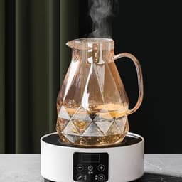 Bình Nước Thủy Tinh, Cao Cấp, Chịu Nhiệt Độ Cao, Gia Dụng, Dung Tích Lớn, Bình Ngầu Để Pha Trà, Thích Hợp Để Pha Trà 4