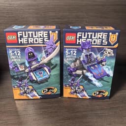 [ Không in lưng ] Đồ chơi mô hình xếp hình nhân vật Nexo Knᶖgt Future Heroes OBM -35 pcs 5