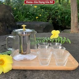 Bình Pha Trà Thủy Tinh Chịu Nhiệt Có Lưới Lọc Inox 304 An Toàn Siêu Bền 1