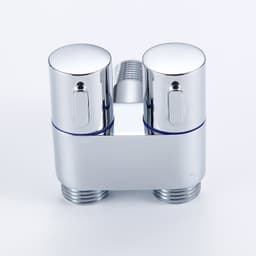 Van chia nước chữ H cao cấp , van khóa nước 2 cổng xả độc lập chia nước đa năng 9