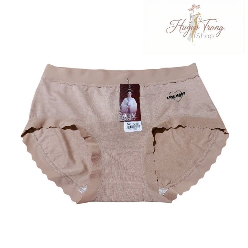 Quần Lót Nữ Cotton Cao Cấp In Logo Nổi Thiết Kế Kháng Khuẩn Mềm Mại