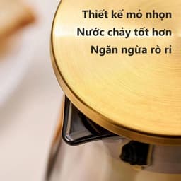 Bình Nước Thủy Tinh, Cao Cấp, Chịu Nhiệt Độ Cao, Gia Dụng, Dung Tích Lớn, Bình Ngầu Để Pha Trà, Thích Hợp Để Pha Trà 7