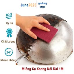[ Rẻ khi mua combo ] Cuộn Chà Đáy Xoong Nồi Dài 1m Làm Sạch Mảng Bám Miếng Chà Vệ Sinh Bếp đồ dùng trong gia đình. 3